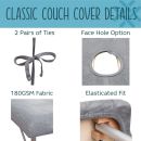 Couch Cover With Hole Black